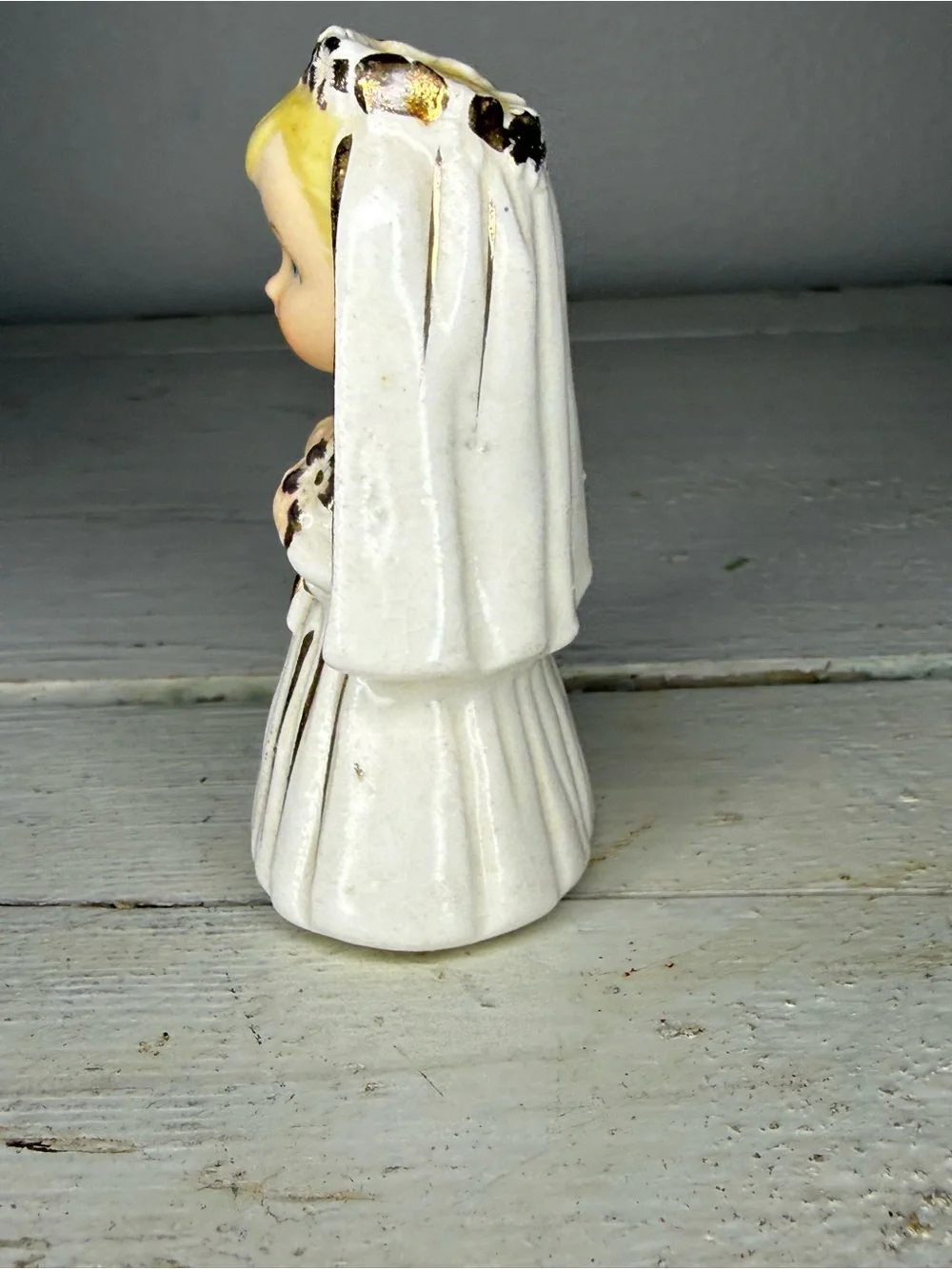RARE Vintage Fine A Quality Japan Blushing Bride Porcelain Figurine